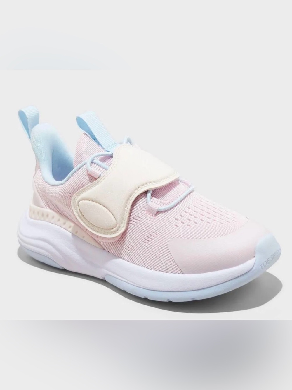 all in motion Kids Pink and Light Blue Hook-and-Loop Slip-On Sneakers